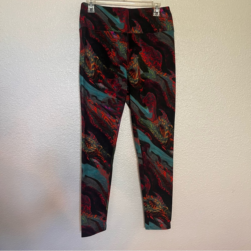 Soft Surroundings Vibrant Abstract Print Leggings